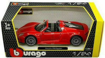 Bburago Porche Plus 918 Spyder Car 1:24 Red for 3++ Years