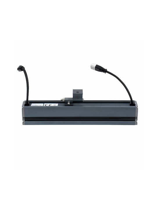 GloboStar Außenstehlampe LED Wall Washer 6W mit Blauer Farbe IP65 Grau