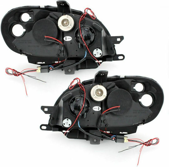 Sonar Front Lights Angel Eyes for Citroen Saxo Black 2000-2004 2pcs