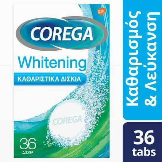Corega Whitening Cleanser 32 Tablets