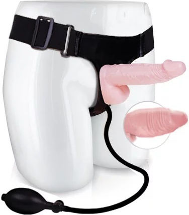 Baile Ultra Harness Sensual Comfort Harness με Dildo 16cm σε Μαύρο Χρώμα