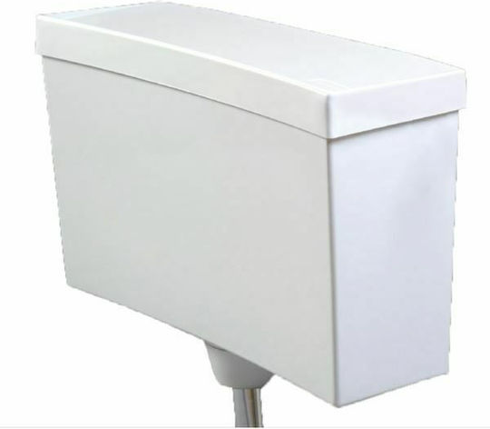 Kariba Eura Wall Mounted Plastic High Pressure Rectangular Toilet Flush Tank White