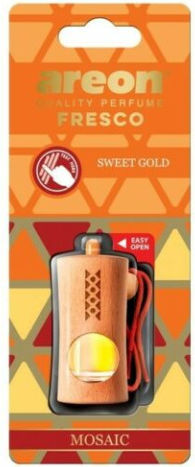 Areon Car Air Freshener Pendand Liquid Fresco Mosaic Sweet Gold 4ml