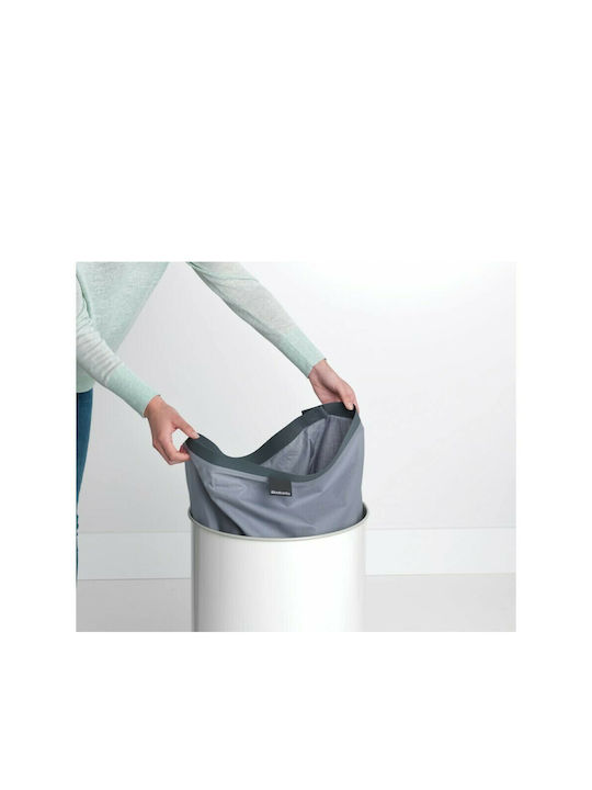 Brabantia Καλάθι Απλύτων Υφασμάτινο 60lt 38x38x63.5cm Λευκό