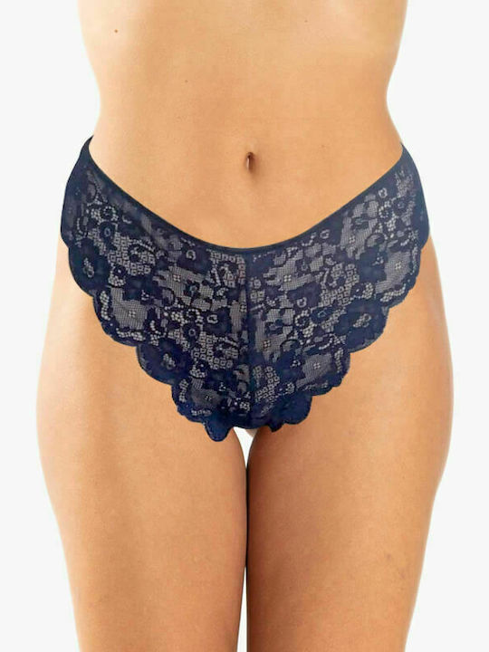 Brazil Lace Panties Dark Blue