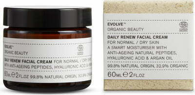 Evolve Beauty Creme De Fata Zilnică de Zi pentru Hidratare și Anti-îmbătrânire cu Acid Hialuronic și Peptide 60ml