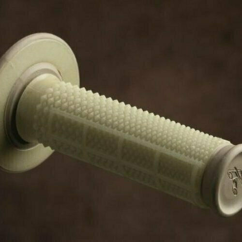 Renthal Motorradlenkergriffe Kevlar Tap/Firm in Weiß Farbe