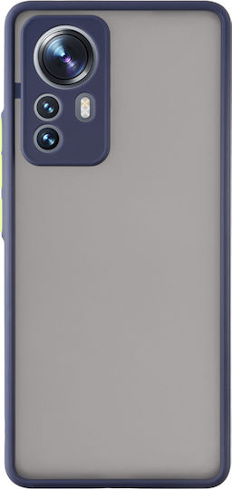 Lime Hardshell Camera Guard Back Cover Plastic / Silicone Blue with Yellow Keys (Xiaomi 12 Pro)