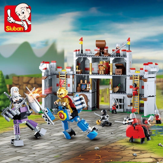 Sluban Blocks Medieval Castle with Figures for 6+ Years 877pcs Β0620