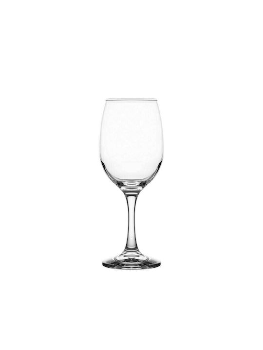 Uniglass Queen Set Gläser für Weißwein aus Glas Mit Stiel 365ml 6Stück