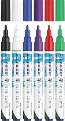 Schneider Paint--It 310 Acrylic Markers 2mm Multicolour 6pcs