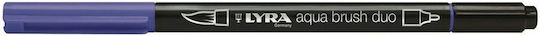 Lyra Aqua Brush Duo Marker de Proiectare 4mm Albastru