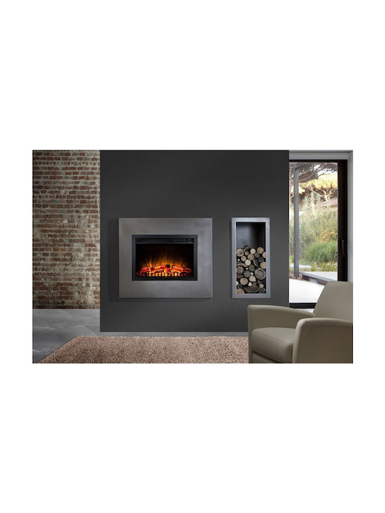 Hitense HSF-4K1 Επιτοίχιο Ηλεκτρικό Τζάκι 2000W 61x44cm Μαύρο