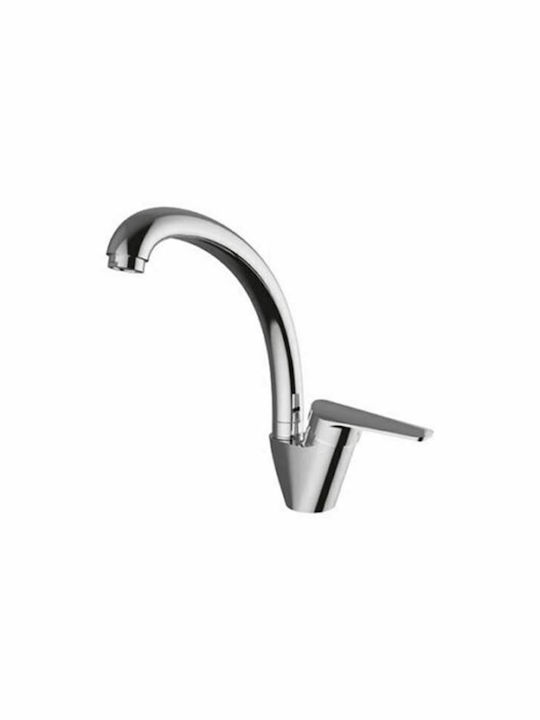 Ottone Meloda Arte L Kitchen Faucet Counter Silver