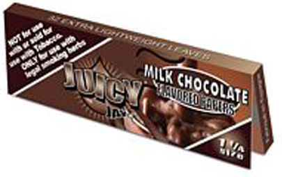 Juicy Jays Milk Chocolate Χαρτάκια Στριφτού Τσιγάρου 1+1/4 Αρωματικά 32 φύλλα 1τμχ