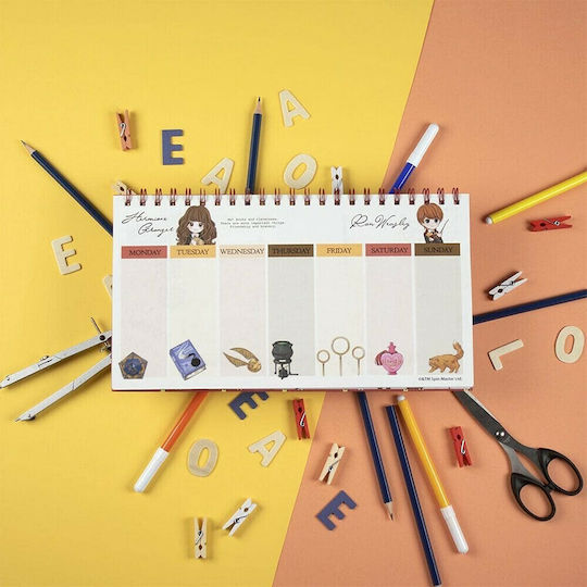 Harry Potter Εβδομαδιαίο Planner Harry Potter Ροζ 16.7x35εκ.