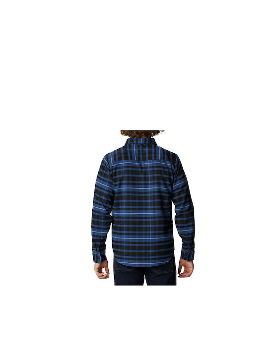 Columbia Outdoor Elements II Men's Shirt Long Sleeve Flannel Checked Navy Blue