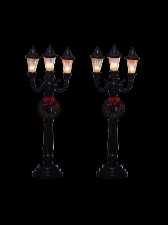 Christmas Black Battery Lantern 14.5cm