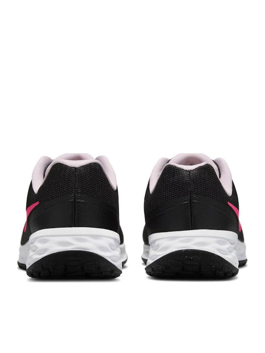 Revolution Revolution 6 Kids Sports Shoes Running with Laces Black / Hyper Pink / Pink Foam