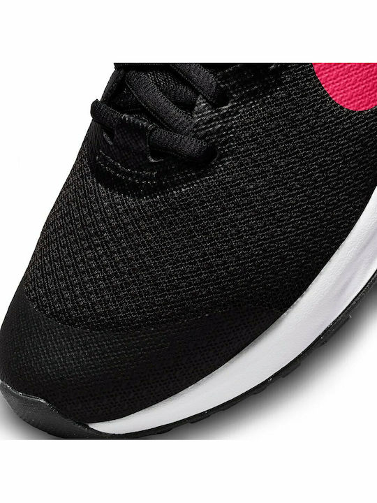 Revolution Revolution 6 Kids Sports Shoes Running with Laces Black / Hyper Pink / Pink Foam