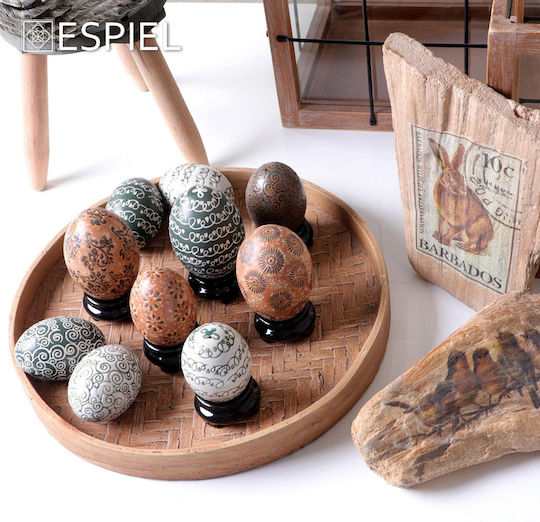 Espiel Easter Rabbit Wooden White 20x12x4.5cm