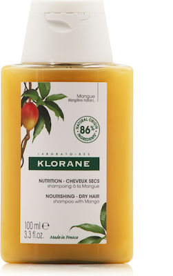 Klorane Mango Nourishing Shampoos Reconstruction/Nourishment for Dry Hair 100ml