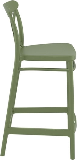 Σκαμπό Μπαρ από Πολυπροπυλένιο Cross Bar 65 50x45x96cm Σκαμπό Μπαρ από Πολυπροπυλένιο Cross Bar 65 50x45x96cm