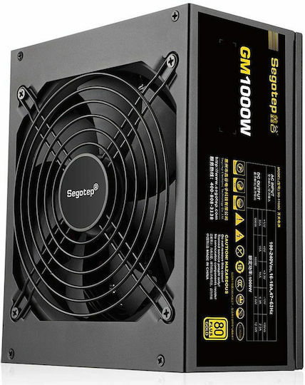 Segotep GM1000W Schwarz 1000W Vollständig modulares Netzteil 80 Plus Gold