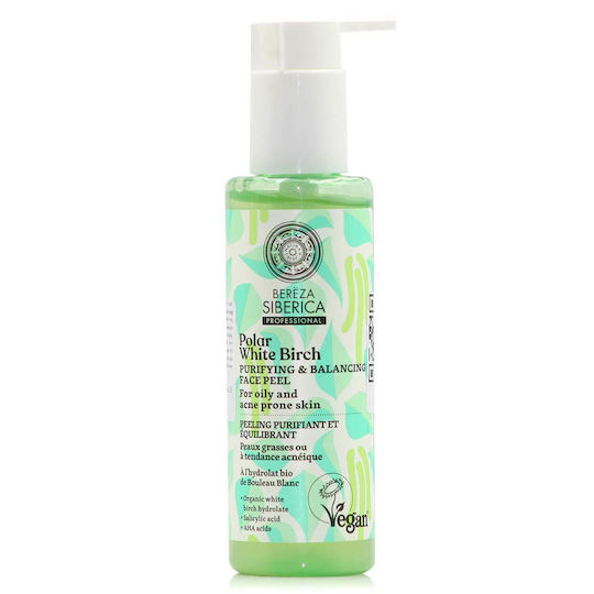 Natura Siberica Bereza Polar White Birch Gel for Face Peeling for Cleaning & Balancing 145ml