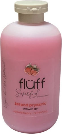 Fluff Strawberry Refreshing Bubble Bath Gel with Moisturizing Glycerin 500ml