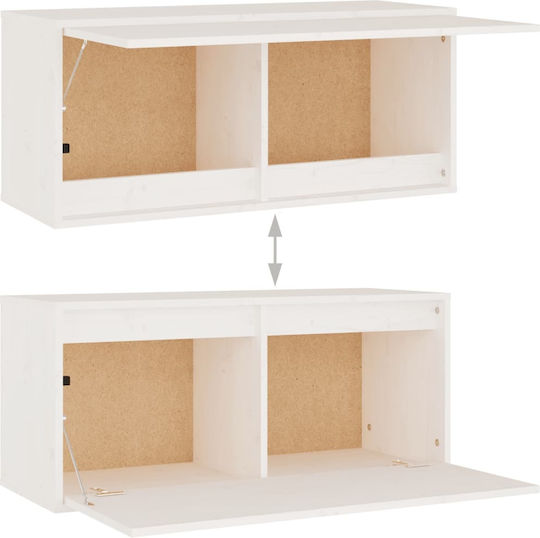Kabinett Wand White 80x30x35cm