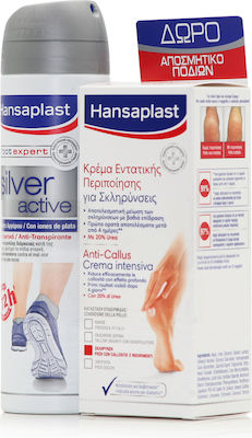 Hansaplast Foot Expert Anti Callus & Silver Active Feuchtigkeitsspendende Creme für Hornhaut, Schwielen mit Harnstoff