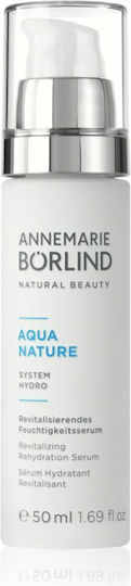 Annemarie Borlind Aqua Nature Hydro System Moisturizing Serum Face with Hyaluronic Acid for Revitalization & Nourishment 50ml
