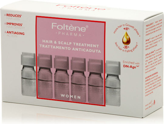 Foltene Hair & Scalp Treatment Αμπούλες Μαλλιών κατά της Τριχόπτωσης για Γυναίκες 12x6ml