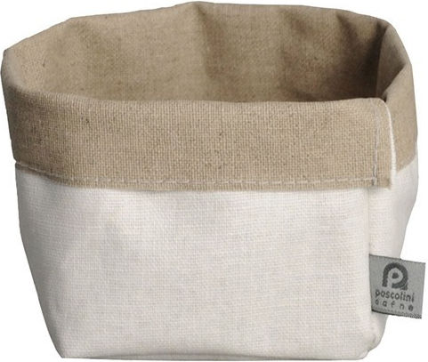 Ready Καλάθι Ψωμιού Υφασμάτινο Κρεμ 14x15x14cm