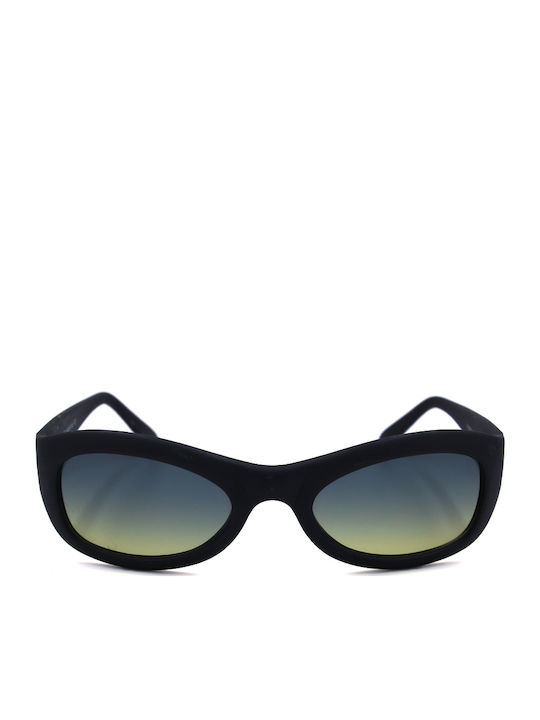 Vogue Women's Sunglasses with Black Plastic Frame and Yellow Gradient Lens VO2228-S W44S16