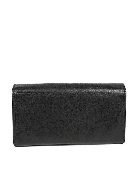 AN Large Leather Women's Wallet Classic Black