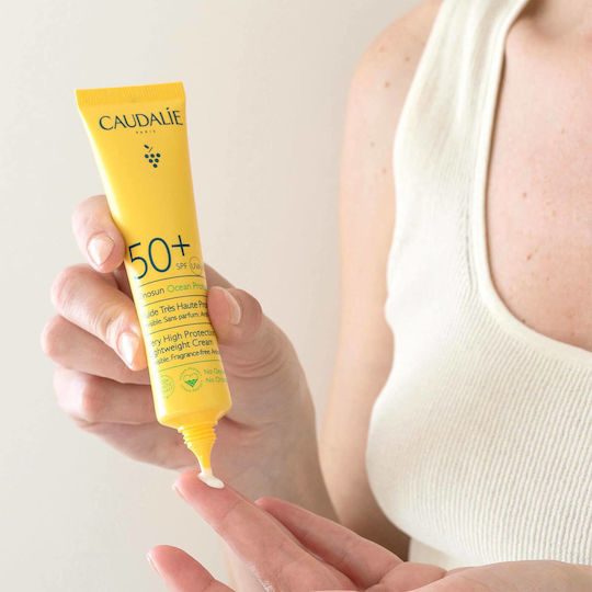 Caudalie Vinosun Ocean Protect Αντηλιακή Κρέμα Προσώπου SPF50 40ml