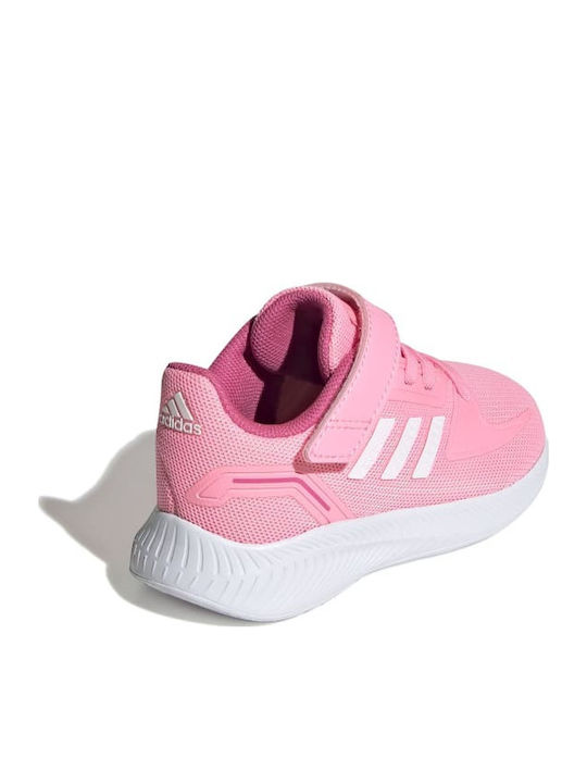 Fortarun Runfalcon 2.0 I Kids Sports Shoes Running with Hoop & Loop Closure Beam Pink / Cloud White / Pulse Magenta