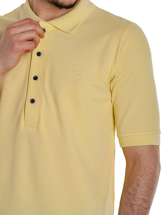3521 Polo Kurzarmbluse Gelb