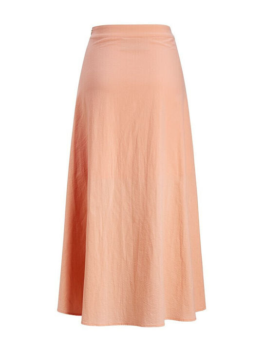 Midi Skirt Floral Tropical Peach