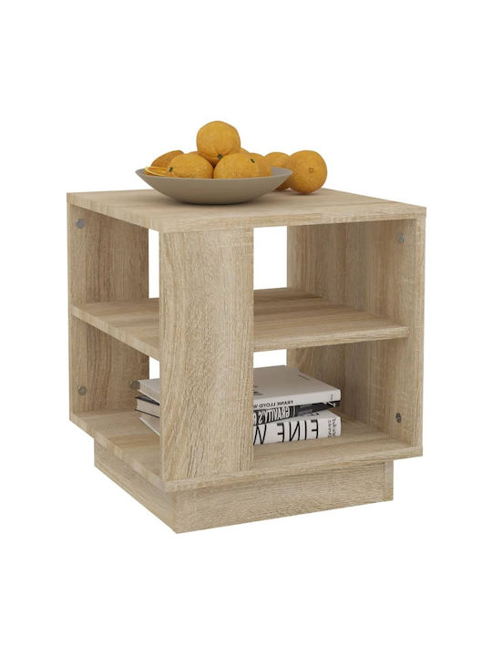 Quadratischer Beistelltisch aus Holz Beige M40xL40xH43cm