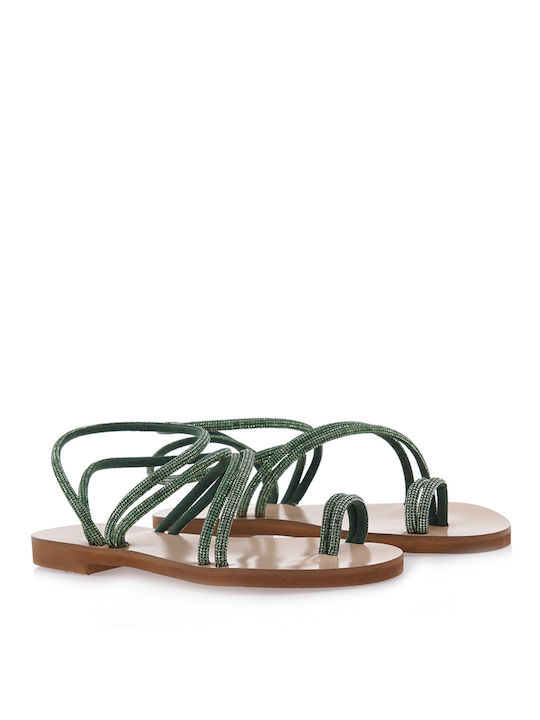 Exe Women's Flat Sandals Emerald