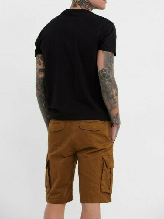 Funky Buddha Men's Shorts Cargo Olive Brown