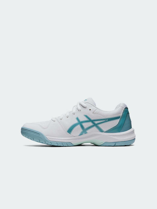 ASICS Gel Dedicate 7 Tennisschuhe Alle Gerichte White / Smoke Blue