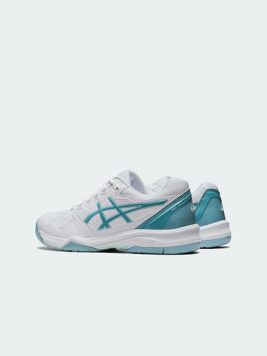 ASICS Gel Dedicate 7 Tennisschuhe Alle Gerichte White / Smoke Blue