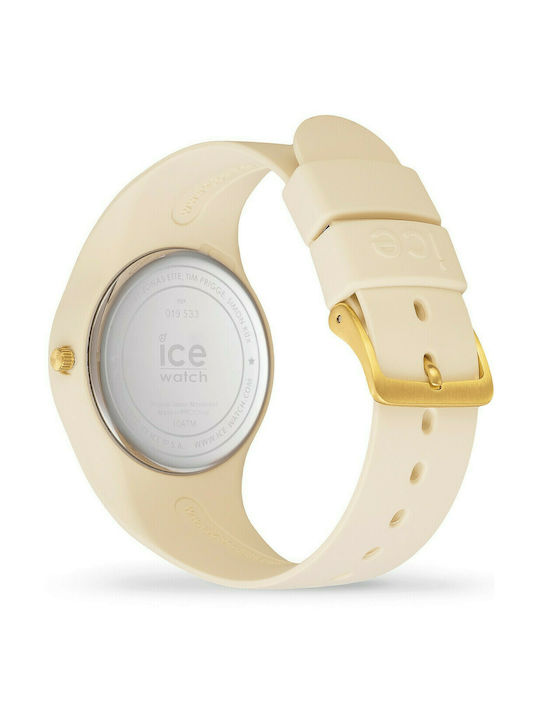 Ice Glam Brushed Uhr mit Beige