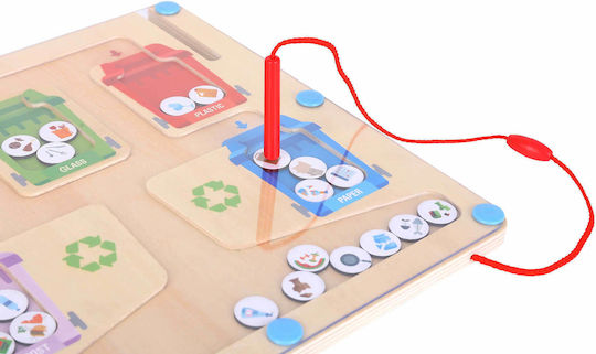 Tooky Toys Maze Labyrinth Recycling made of Wood for 36++ Months
