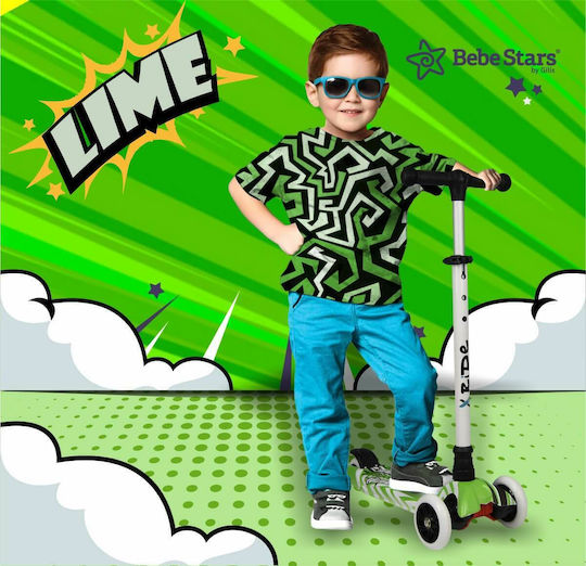 Bebe Stars Scuter Copii X-Ride 3 Roți Pentru 3+ Ani Verde