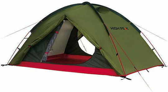 High Peak Woodpecker 3 LW Camping Tent Igloo Mountaineering Green with Double Cloth 4 Seasons for 3 People Waterproof 3000mm 220x190x110cm